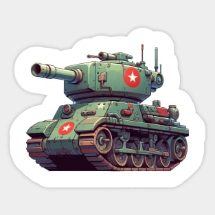 Tank Illustration Sticker